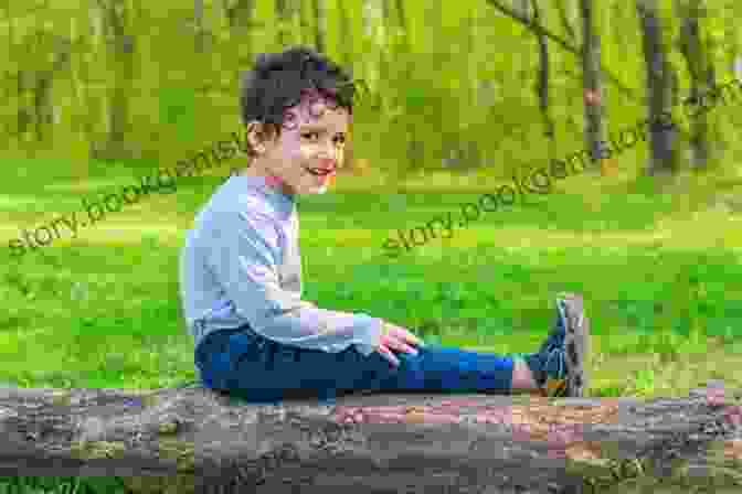 A Boy Sitting On A Log In The Forest, Looking Thoughtful And Contemplative Free Spirit: Growing Up On The Road And Off The Grid