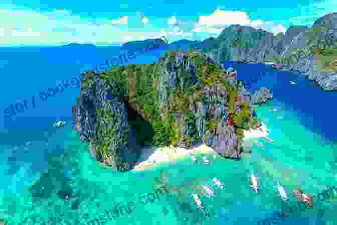 A Breathtaking Aerial View Of El Nido, Palawan, Philippines, Showcasing Its Crystal Clear Waters, Towering Limestone Cliffs, And Lush Green Islands Time To Travel To The Philippines : Picture Perfect Paradise