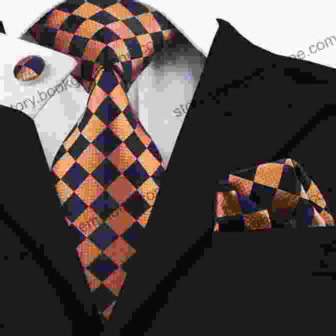 A Close Up Of A Man's Accessories, Including A Patterned Tie, A Pocket Square, And Monogrammed Cufflinks True Style: The History And Principles Of Classic Menswear
