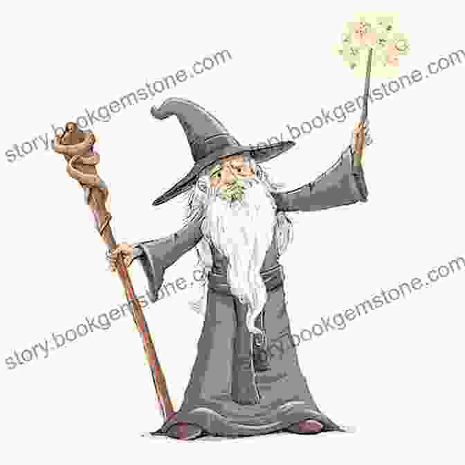A Colorful Cartoon Illustration Of A Mischievous Sorcerer With A Wand And A Playful Expression. Magicians Colorful Cartoon Illustrations Jasmine Taylor