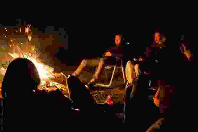 A Group Of People Gathered Around A Campfire, Enjoying Live Music Under The Starry Night Sky At Shady Oaks Bob And Nikki. Shady Oaks (Bob And Nikki 3)