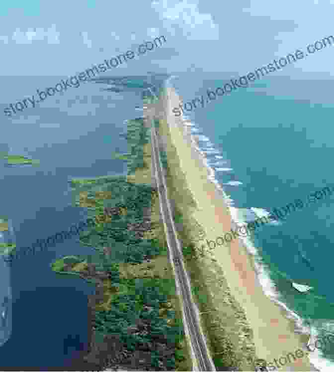 A Panoramic View Of The Outer Banks, With The Atlantic Ocean On One Side And The Sound On The Other. Ribbon Of Sand: The Amazing Convergence Of The Ocean And The Outer Banks