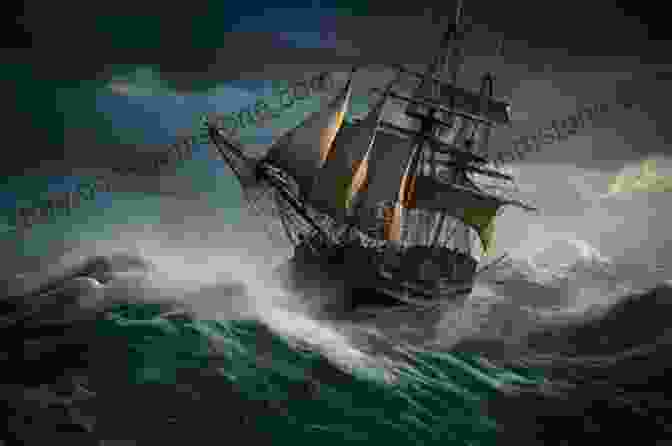 A Pirate Ship Sailing Through A Stormy Sea In Corsair Menace Privateer Tales 12, With The Crew Bracing For Impact. Corsair Menace (Privateer Tales 12)