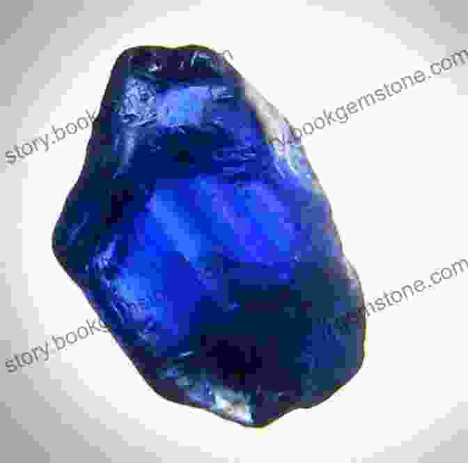 A Rough Sapphire Gemstone In Its Natural Form, Displaying Its Deep Blue Hue And Crystalline Structure Push (Vintage Contemporaries) Sapphire