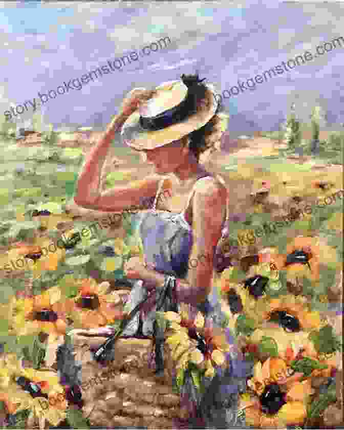 A Whimsical Illustration Of A Girl Sitting In A Field Of Flowers. Garden Party: (Nature Themed Whimsical For Girls And Women Beautiful Illustration And Quote Book)