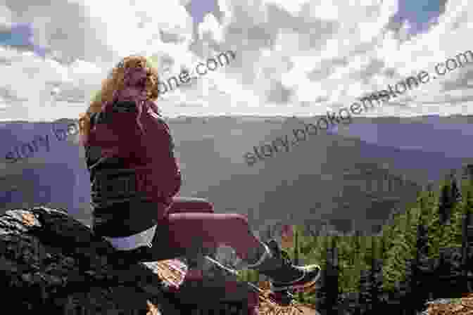 A Whimsical Illustration Of A Woman Sitting On A Rock, Overlooking A Beautiful Landscape. Garden Party: (Nature Themed Whimsical For Girls And Women Beautiful Illustration And Quote Book)