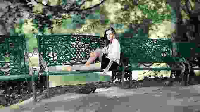 A Young Woman In A White Dress Sits On A Bench In A Park, Surrounded By Trees And Flowers. 57 Color Paintings Of Aleksander Gierymski