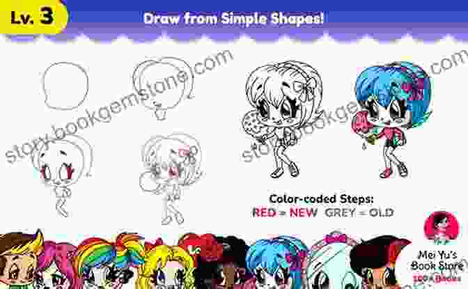 Add The Body How To Draw Cute N Kawaii Cartoons Fun2draw Lv 1