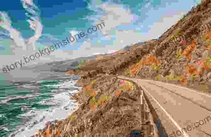 Car Driving Along The Iconic Pacific Coast Highway, With Ocean And Cliffs In The Background Hollywood Death And Scandal Sites: Seventeen Driving Tours With Directions And The Full Story 2d Ed