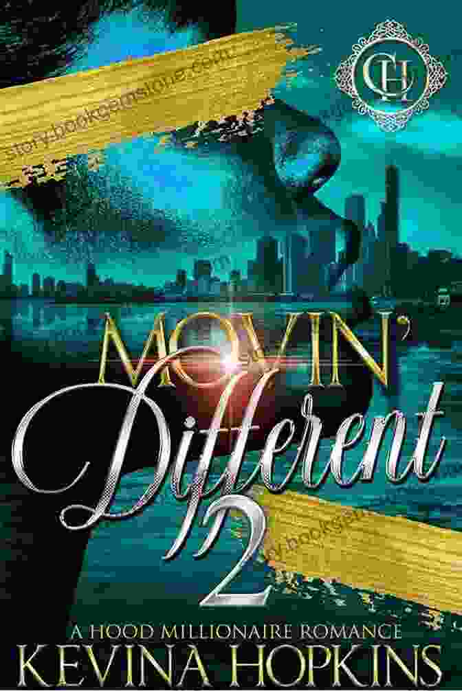 Movin' Different Book Cover, Featuring A Man And A Woman In A Passionate Embrace Against A Backdrop Of A Cityscape. Movin Different: A Hood Millionaire Romance