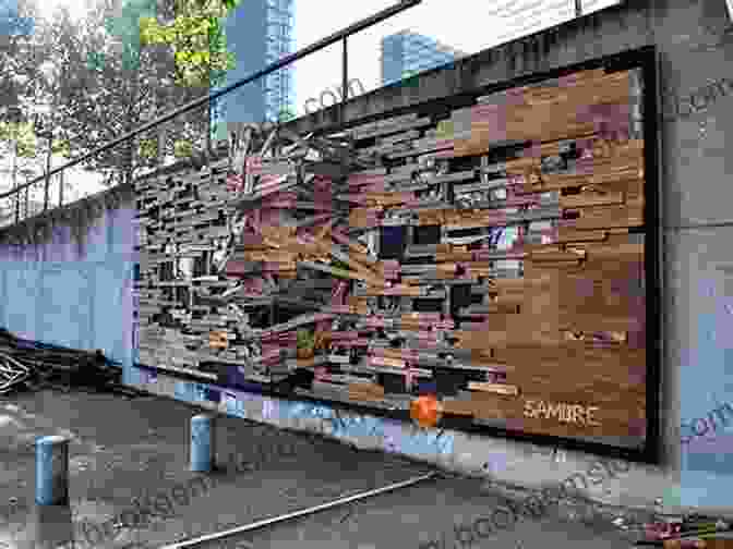 Recycled Wood Street Art Created By Mcfarlane. Junkyard Pirate Jamie McFarlane