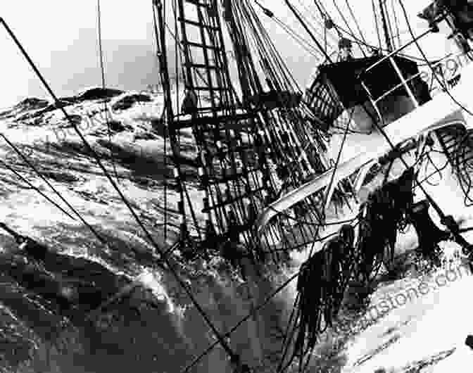 The Pamir Battling Rough Seas During The 1949 Voyage The Last Time Around Cape Horn: The Historic 1949 Voyage Of The Windjammer Pamir